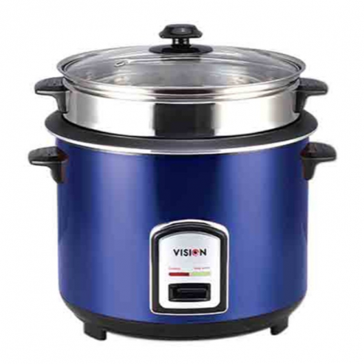 VISION Rice Cooker 1.8 L 40-06 SS Blue Double Pot
